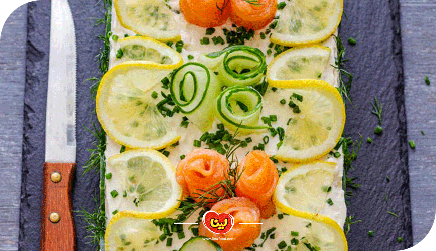 کیک تن ماهی با نان تست