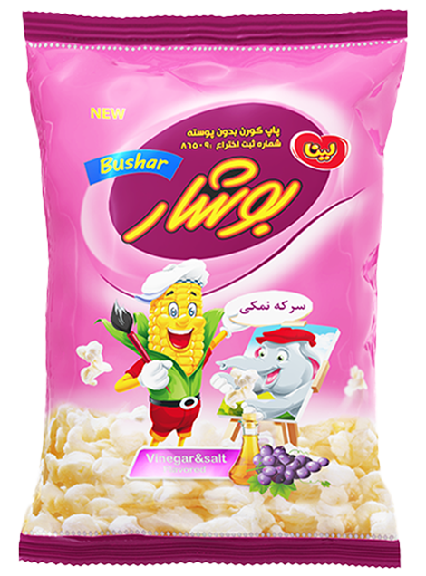 Salt & Vinegar Flavor Bushar Hulless Popcorn