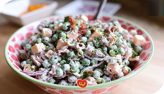 طرز تهیه سالاد نخود فرنگی خوشمزه