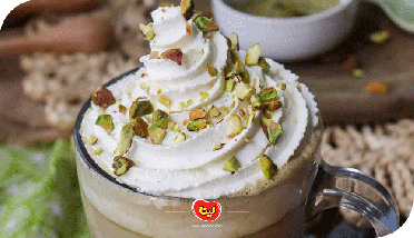 طرز تهیه لاته پسته خانگی خوشمزه و حرفه‌ای