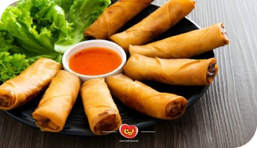 طرز تهیه رول مرغ با ریحان خوشمزه